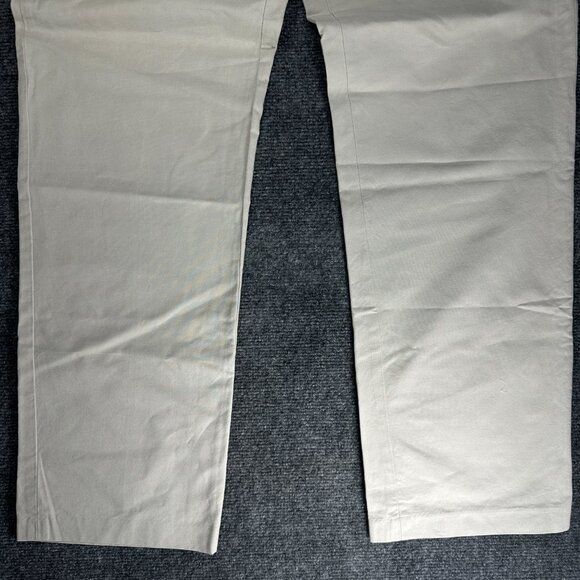 J Crew Pants Mens 34 Bedford Dress Pant Beige Cotton Flat Front Pockets Straight - Picture 2 of 8